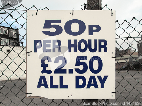 Image of Parking sign