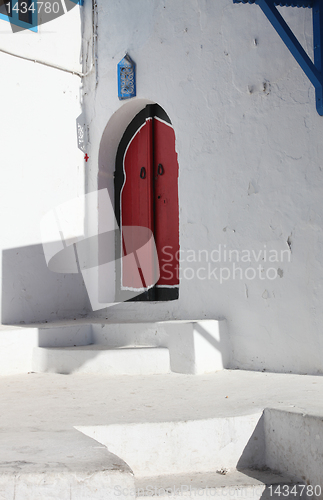 Image of Traditional door from Sidi Bou Said, Tunis