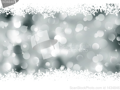 Image of Elegant background with snowflakes. EPS 8