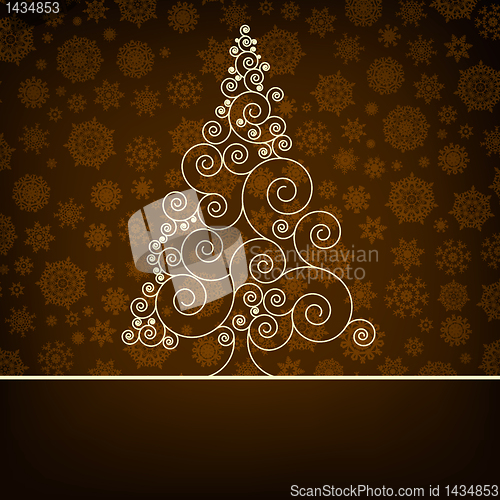 Image of Retro christmas card Template. EPS 8