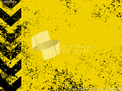 Image of A grungy and worn hazard stripes texture. EPS 8