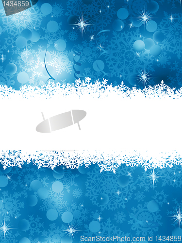 Image of Blue Christmas Background. EPS 8