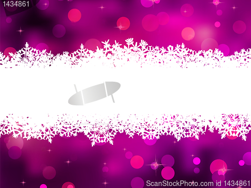 Image of Purple background with snowflakes. EPS 8