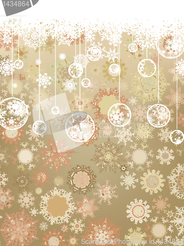 Image of Vintage Christmas card. EPS 8