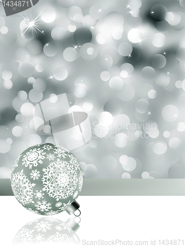 Image of Elegant christmas background with baubles. EPS 8