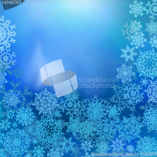 Image of Blue color christmas background. EPS 8