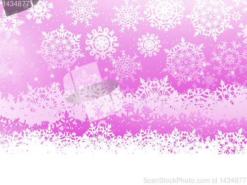 Image of Winter background with snowflakes. EPS 8