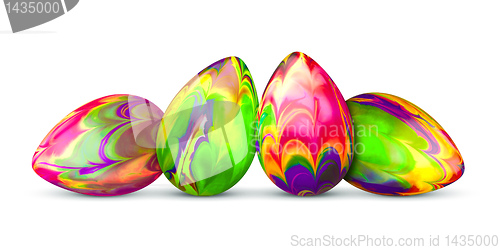 Image of four easter eggs