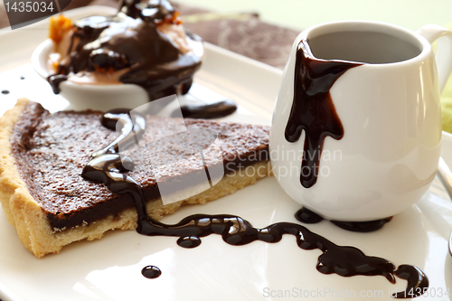 Image of Tart Slice With Chocolate