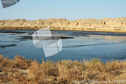 Image of Hills in the desert and oil.