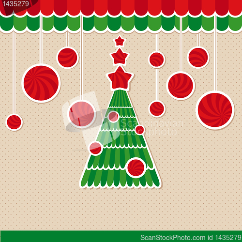 Image of abstract christmas card