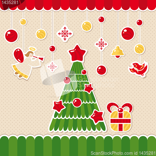 Image of abstract christmas card