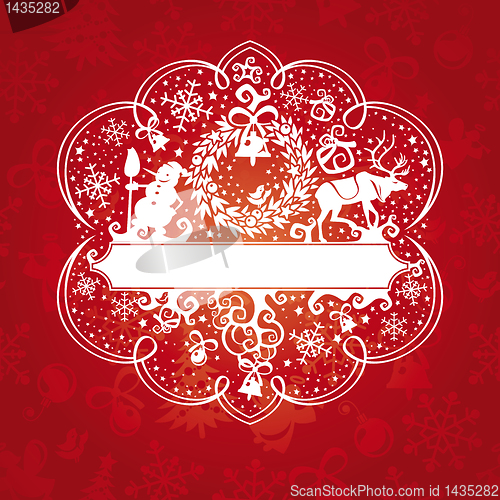 Image of ornate christmas card