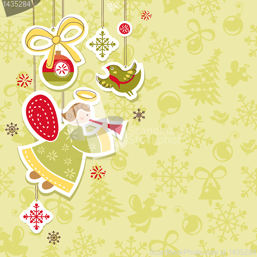 Image of abstract christmas card