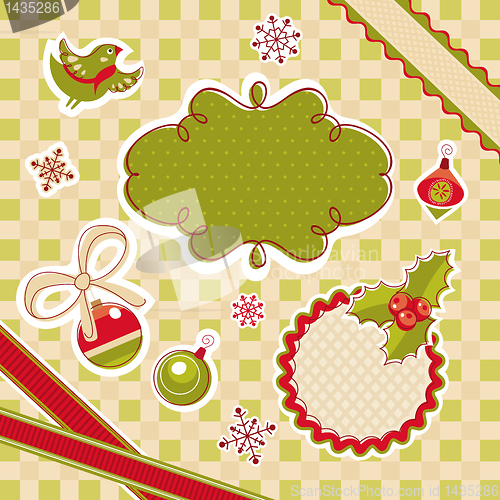 Image of christmas design elements