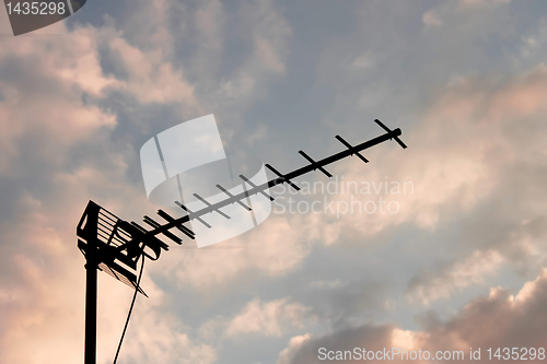 Image of Television antenna silhouette