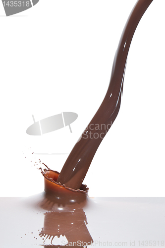 Image of pouring chocolate