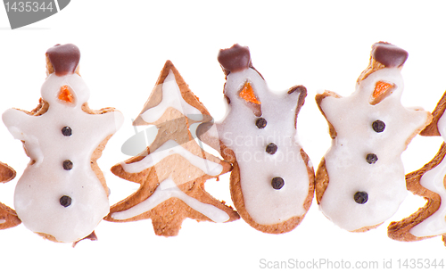 Image of ginger snowman and tree