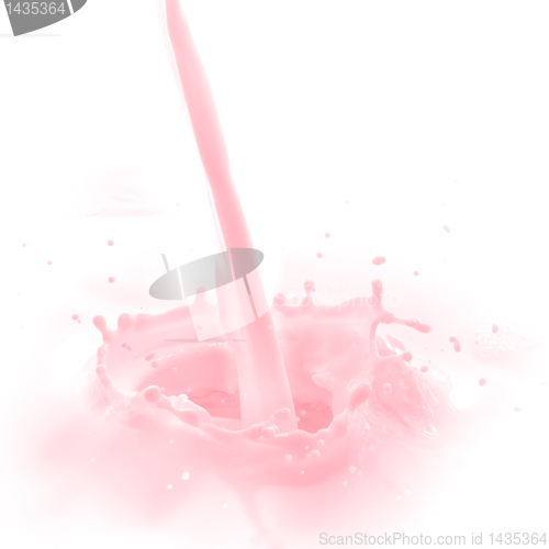 Image of strawberry milk splash