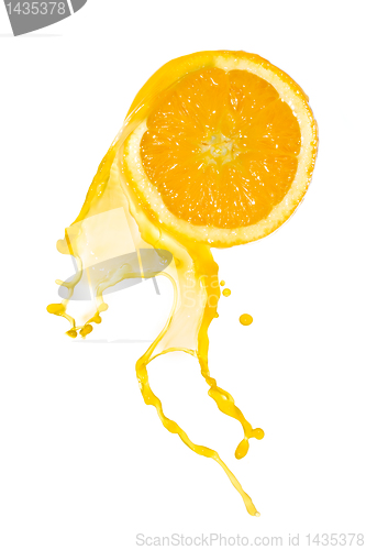 Image of orange juice splash