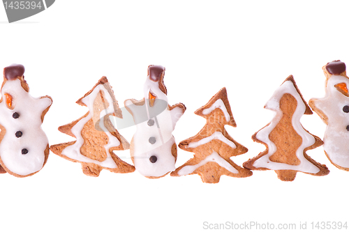 Image of ginger snowman and tree
