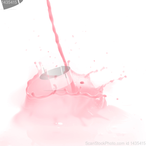 Image of strawberry milk splash