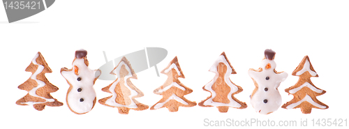 Image of ginger snowman and tree