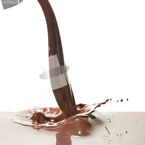 Image of pouring chocolate