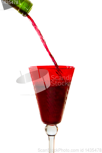 Image of pouring red wine 