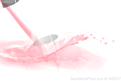 Image of strawberry milk splash