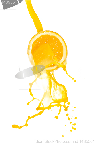 Image of orange juice splash