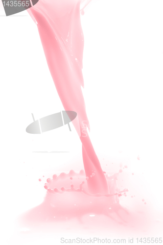 Image of strawberry milk splash