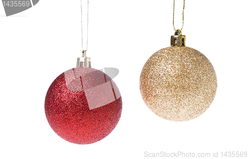 Image of christmas ball and star