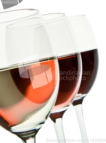 Image of three wine glasses