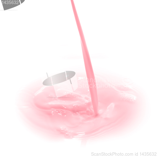 Image of strawberry milk splash