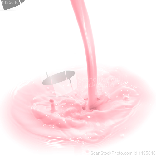 Image of strawberry milk splash