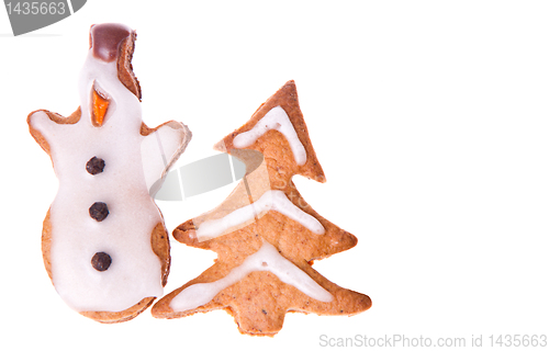 Image of ginger snowman and tree