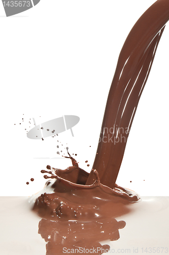 Image of pouring chocolate