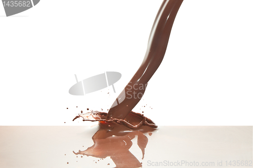 Image of pouring chocolate