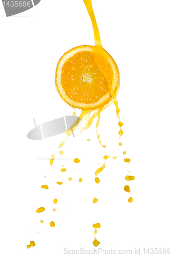 Image of orange juice splash