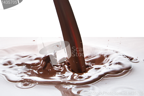 Image of pouring chocolate