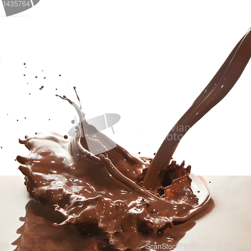 Image of pouring chocolate