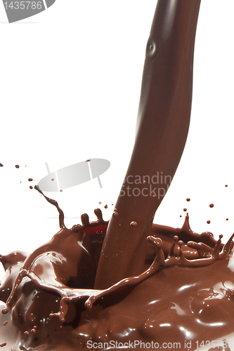 Image of pouring chocolate