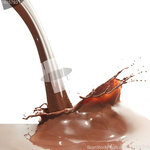 Image of pouring chocolate