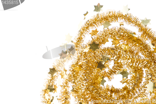 Image of golden tinsel
