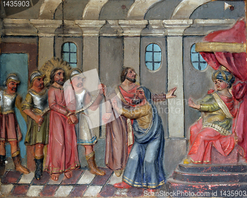 Image of Jesus before Pontius Pilate