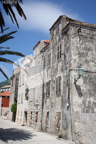Image of old historic house in Orebic, Croatia