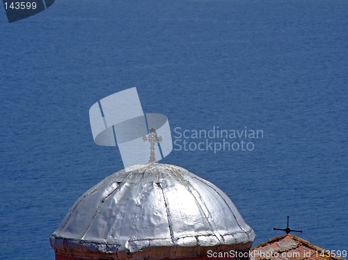 Image of Greek church roof