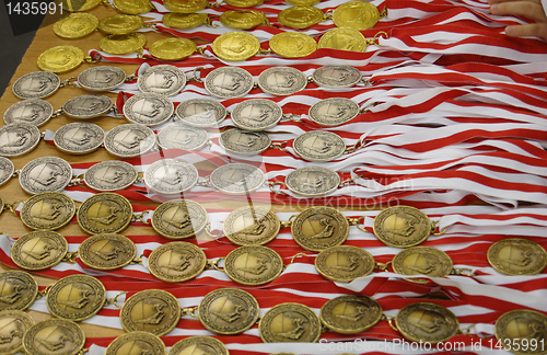 Image of a lot of medals