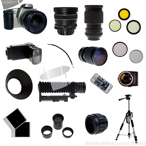 Image of XXL. Photographic equipment set. 16 elements